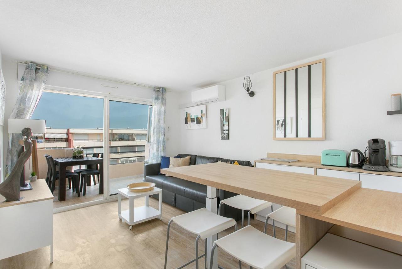 Appartement T3 Terrasse Vue Sur Mer, Piscine, Parking, Wifi Et Clim Sète Exteriér fotografie